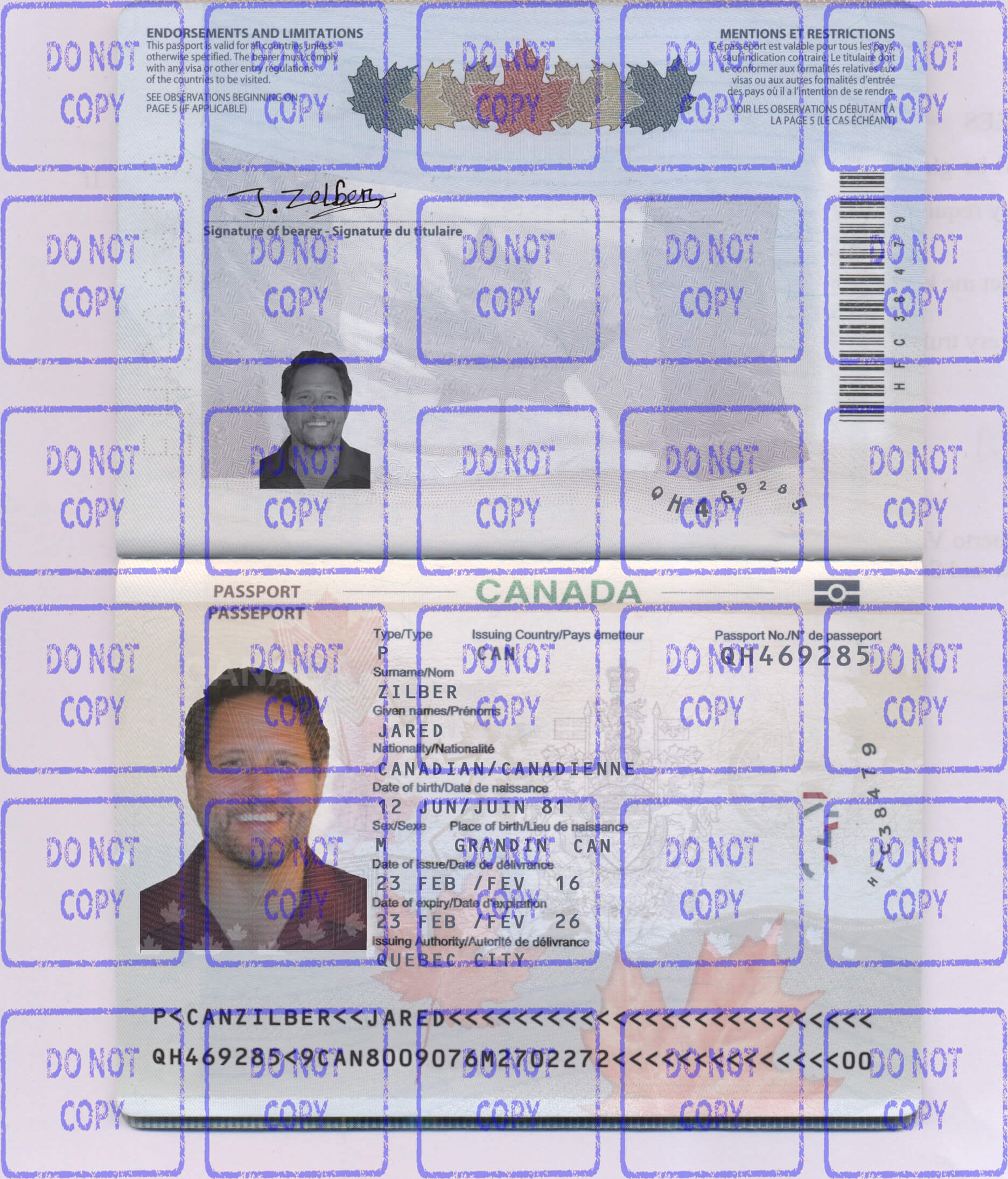 passport date of issue format canada